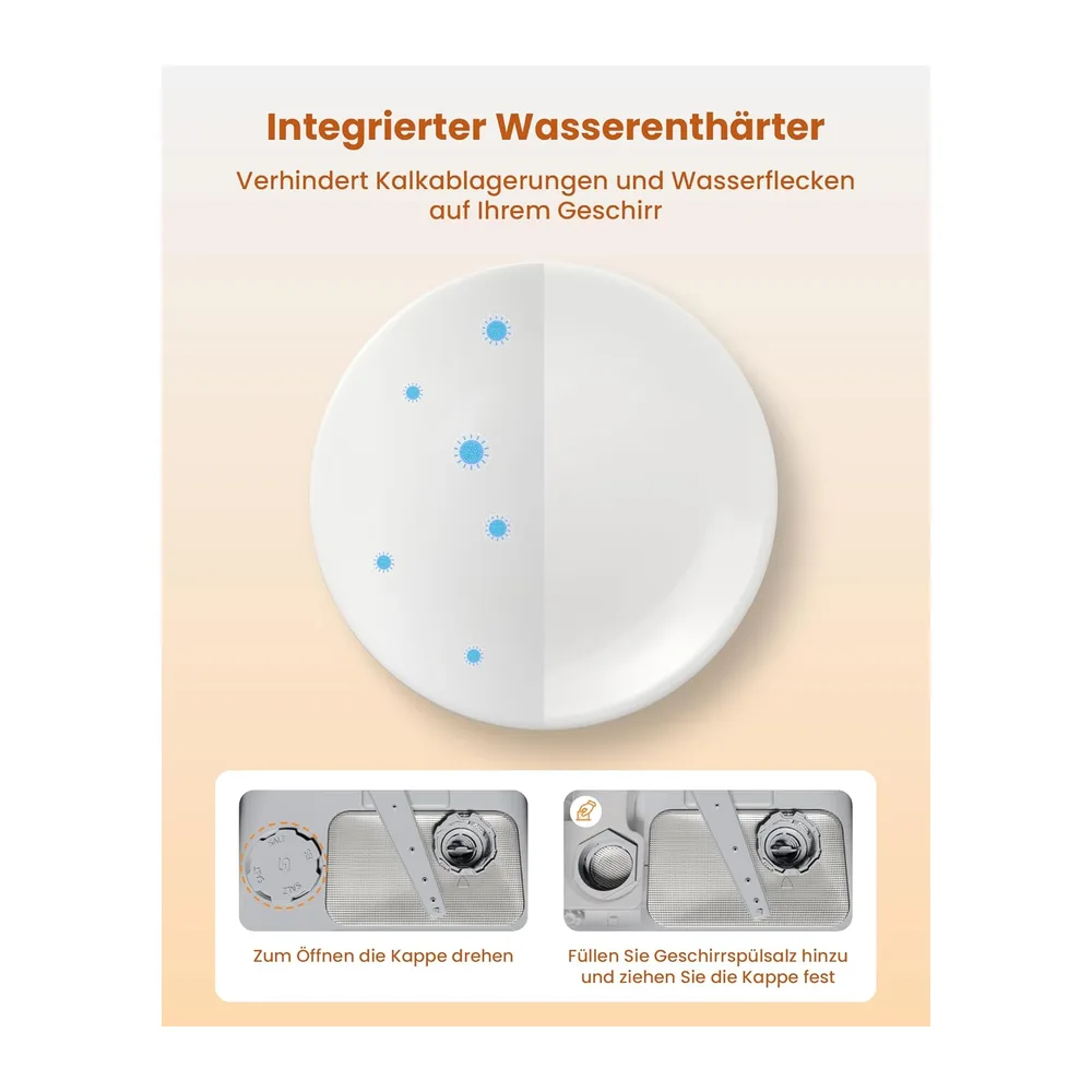 HAVA Tischgeschirrspüler mit Wasserenthärter und erhöhter Energieeffizienz [Energieklasse D] — 3