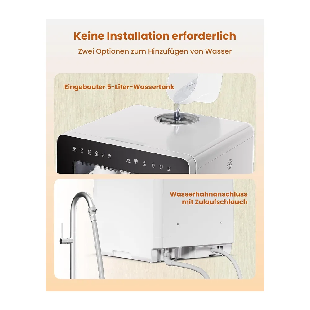 HAVA Tischgeschirrspüler mit Wasserenthärter und erhöhter Energieeffizienz [Energieklasse D] — 5