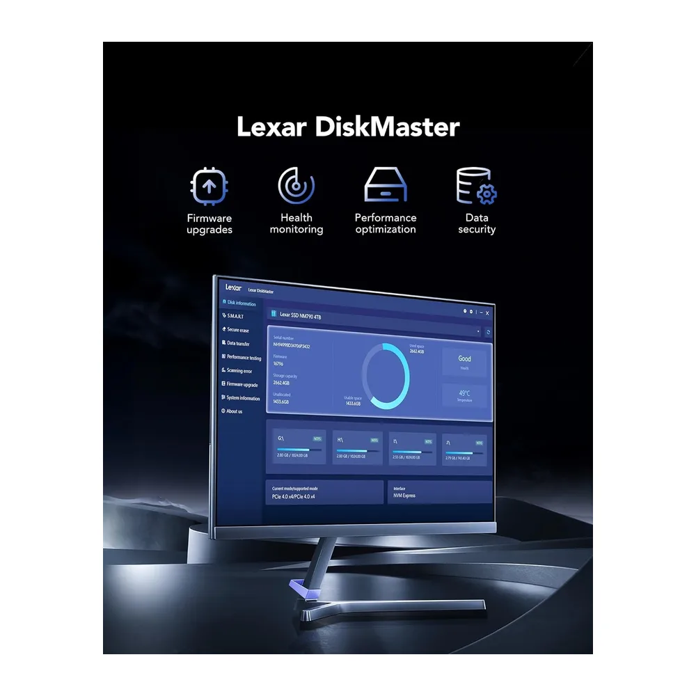 Lexar EQ790 SSD 2TB, M.2 2280 PCIe Gen4 NVMe SSD — 6