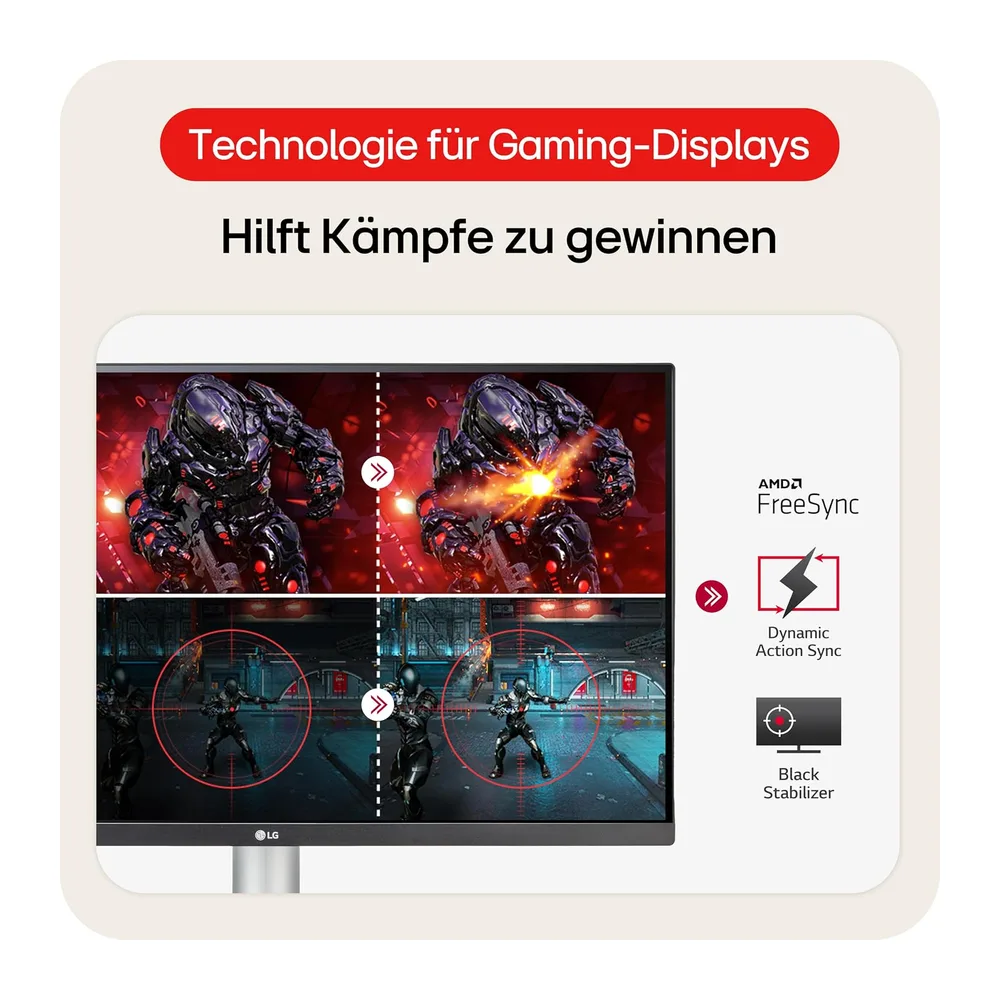 LG 27UP650K-W.AEU (27 Zoll) 4K UHD IPS Monitor — 4