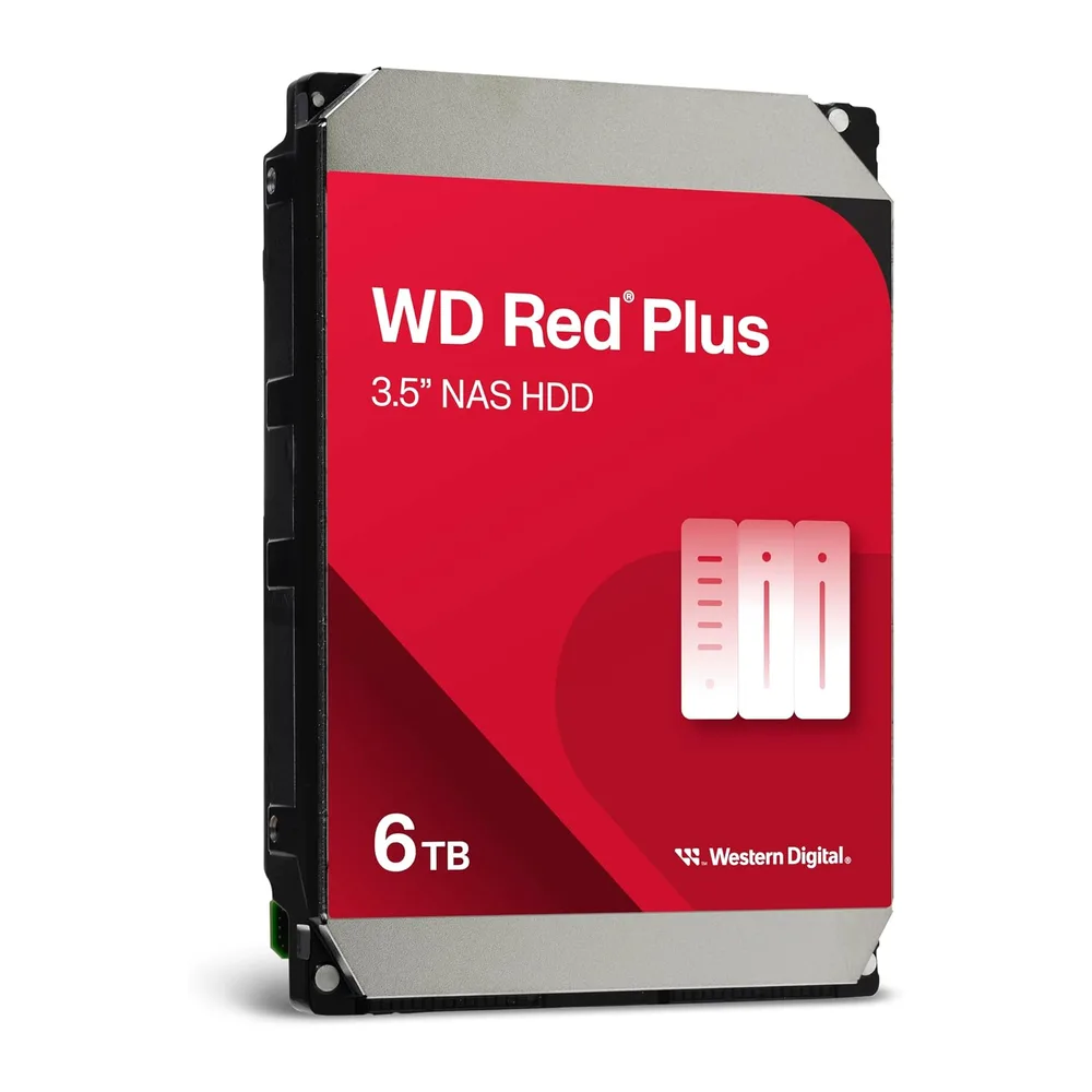 WD Red Plus 6 TB NAS Interne Festplatte 3,5 Zoll — 3