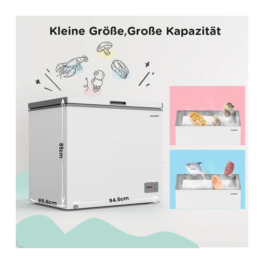 Comfee 200L Gefriertruhe, Freistehend [Energieklasse A] — 6