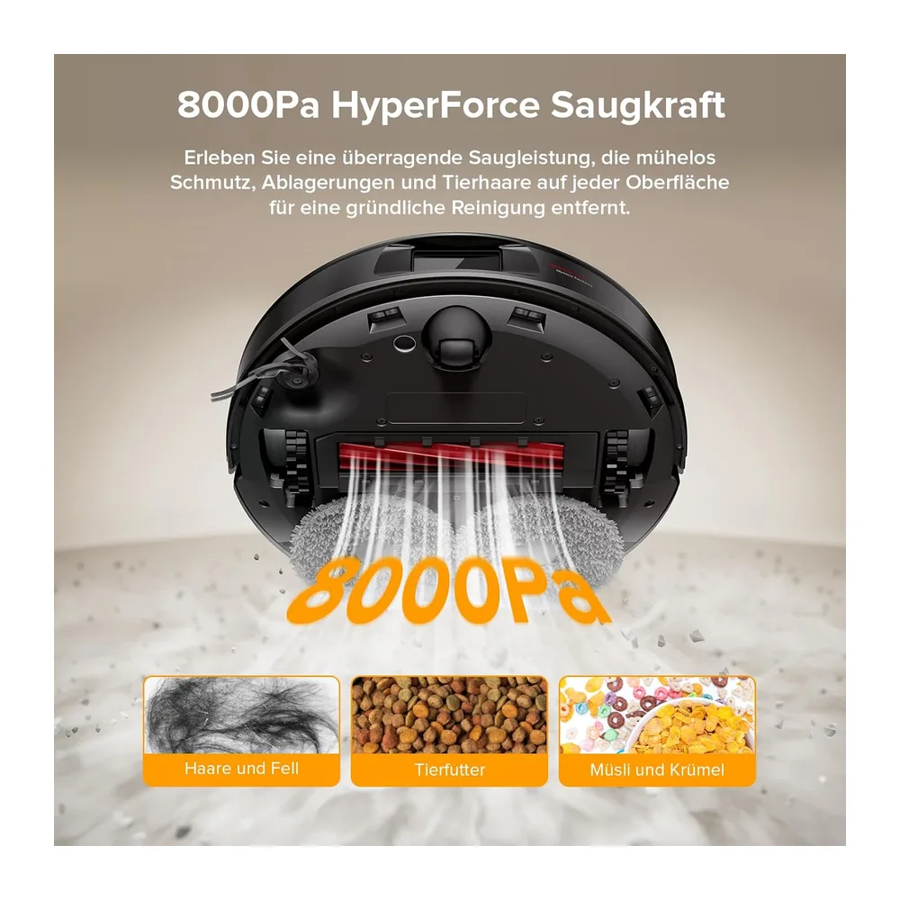 roborock QV 35A Set Saugroboter mit Wischfunktion mit 8.000 Pa Saugkraft — 3