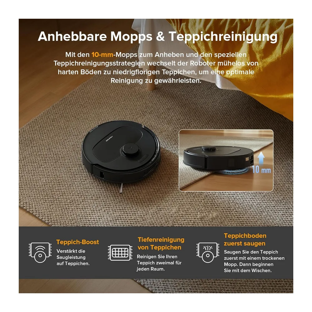 roborock QV 35A Set Saugroboter mit Wischfunktion mit 8.000 Pa Saugkraft — 6