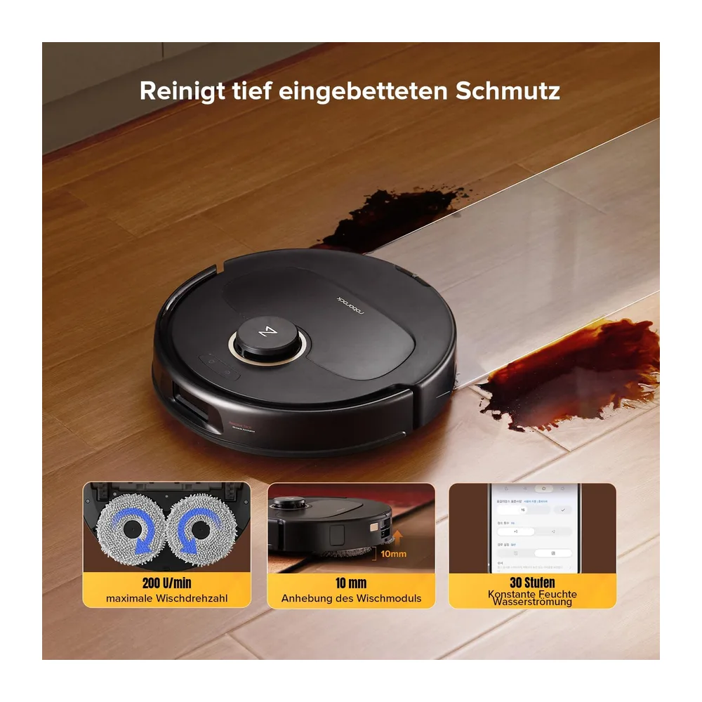 roborock Qrevo S5V Saugroboter mit Wischfunktion&Hebarem Wischmopp — 6