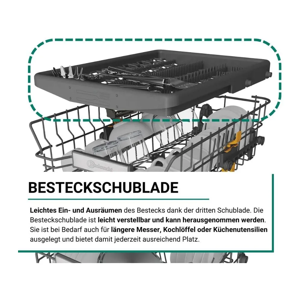 Bauknecht BK6IC11BS7LA0 Vollintegrierbarer Geschirrspüler (45 cm)/ — 5