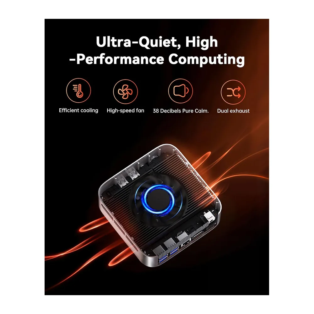 ACEMAGIC M1 Mini PC, AMD Ryzen 7 7735HS(8C/16T),16GB LPDDR5 512GB MVME SSD — 6