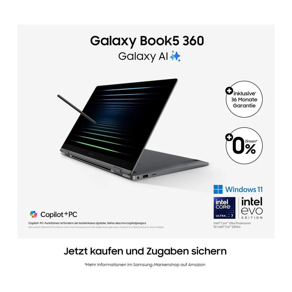 Samsung Galaxy Book5 360 15,6" 2-in-1-Laptop — 2