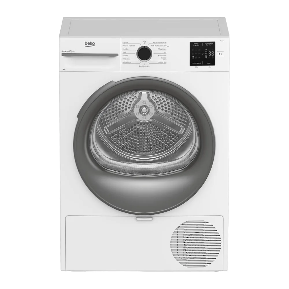 Beko BM3T38210W1 Wärmepumpentrockner, Wäschetrockner, 8 kg, allergikergeeignet, Hygiene Trocknen & Hygiene — 2