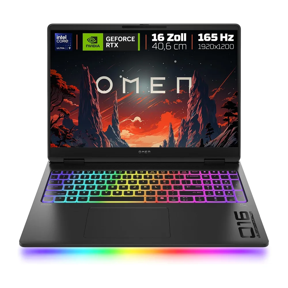 HP Omen MAX Gaming Laptop | 16 Zoll 2K Display 165Hz | Intel Ultra 9-275HX (24C) | NVIDIA GeForce RTX 5080