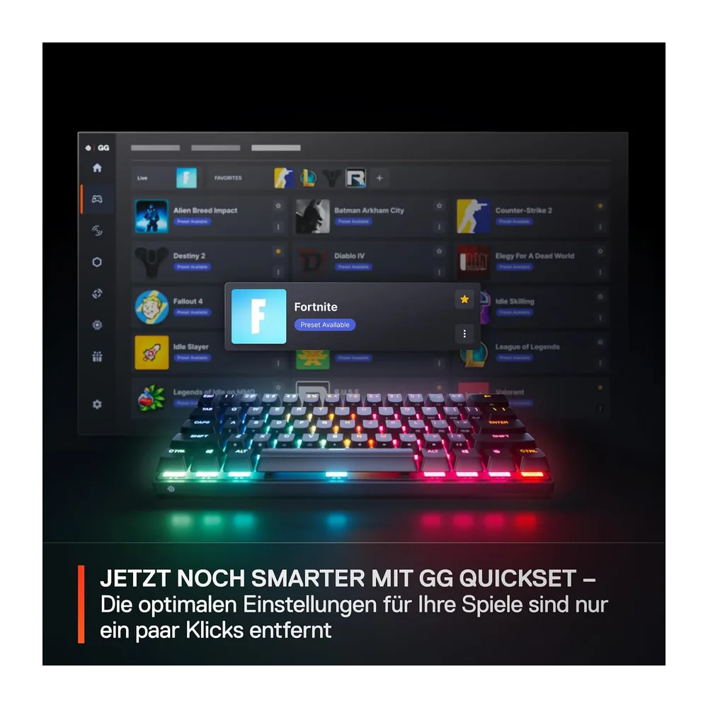 SteelSeries Apex Pro Mini Gen 3 Gaming Tastatur 60 Prozent — 4