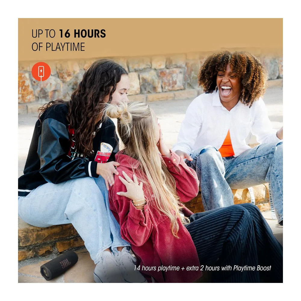 JBL Flip 7, kabelloser tragbarer Bluetooth-Lautsprecher, 16 Stunden Akkulaufzeit, IP68 wasserdicht, Staub- — 3