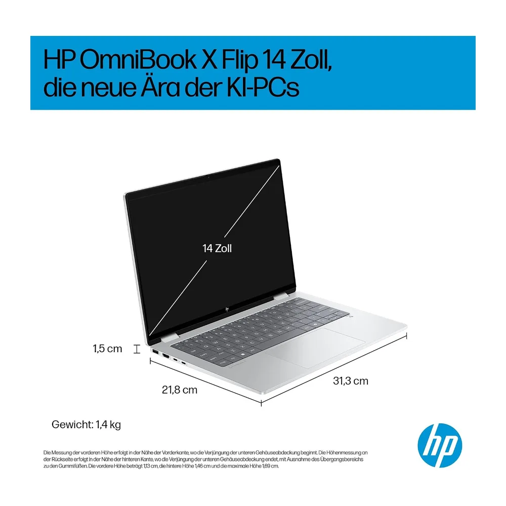 HP OmniBook X Flip NG AI 14-fm0275ng 2in1 Laptop — 3