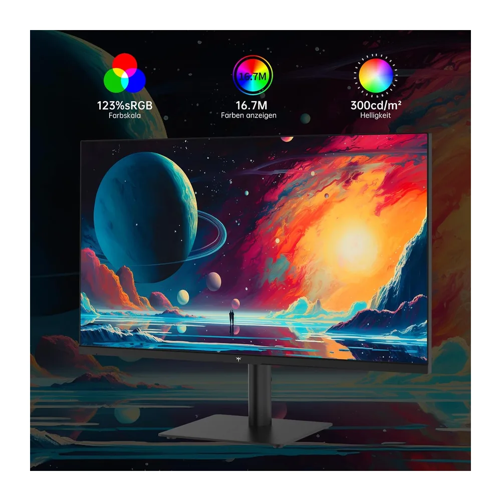 KTC Monitor 27 Zoll, QHD 2K 2560×1440, 100Hz OC 120Hz, IPS Panel, Anti-Blaulicht Bildschirm, 96% DCI-P3, 126% — 3