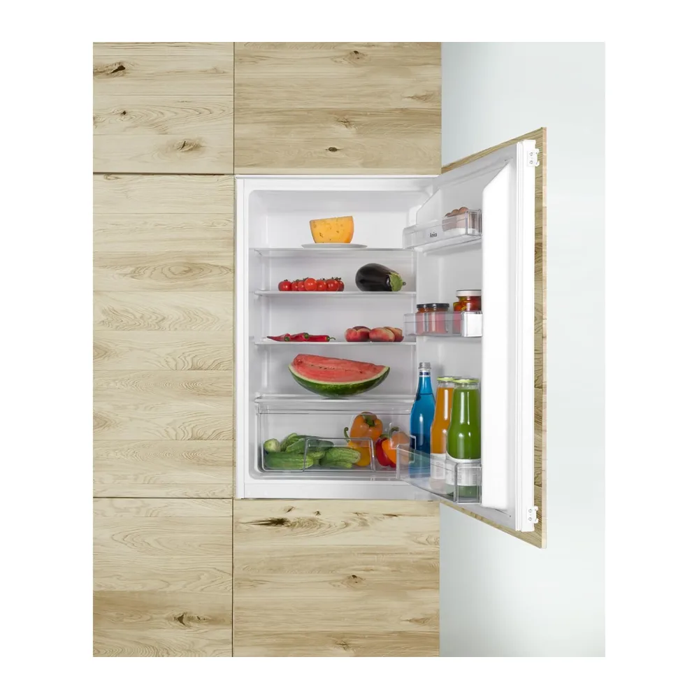 Amica EVKS 16172-1 Einbaukühlschrank 88 cm Nische Schlepptür Inverter Kompressor 135 L LED Beleuchtung — 6