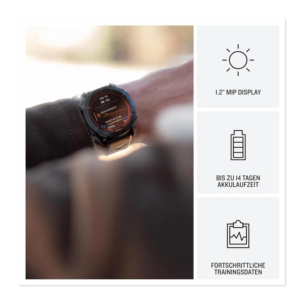 Garmin fēnix 7S Pro [renewed] – GPS-Multisport-Smartwatch mit Solarladelinse, Farbdisplay und — 3
