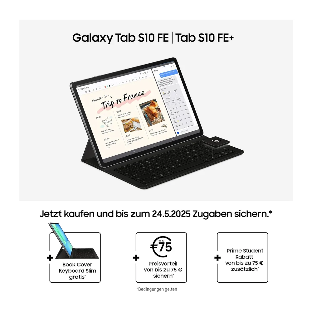 Samsung Galaxy S10 FE+ AI-Tablet, Android Tablet, 128 GB Speicher, 8 GB RAM, 33,28 cm/13,1" Display, Inkl. S — 2
