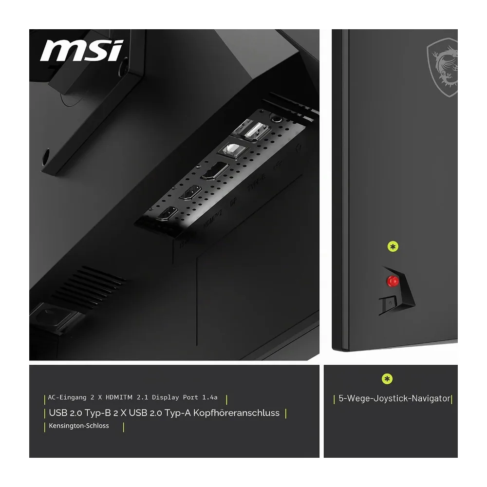 MSI, MAG 322URDF E16, 32-Zoll, 4K UHD, 3840x2160, Gaming-Monitor, Rapid IPS, 0,5ms, DisplayHDR 400, Eye Care, — 6