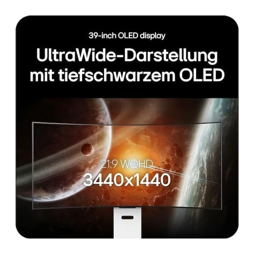 LG Ultragear™ 39GX90SA-W 39 Zoll Curved UWQHD OLED Smart Gaming-Monitor — 2