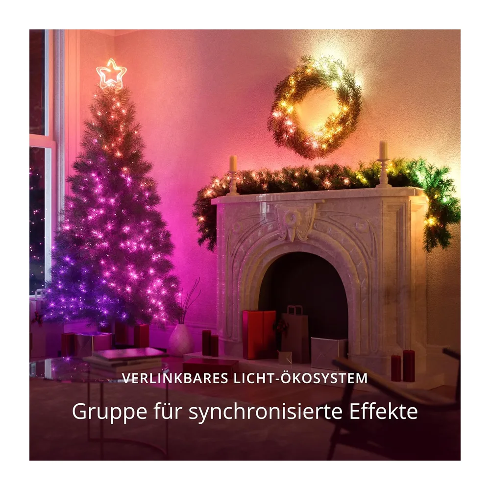 Twinkly Strings HD 700 Smart RGB+W LEDs, 38,5 Meter, Grüne Leitung, Weihnachtsbeleuchtung für Innen- und — 5