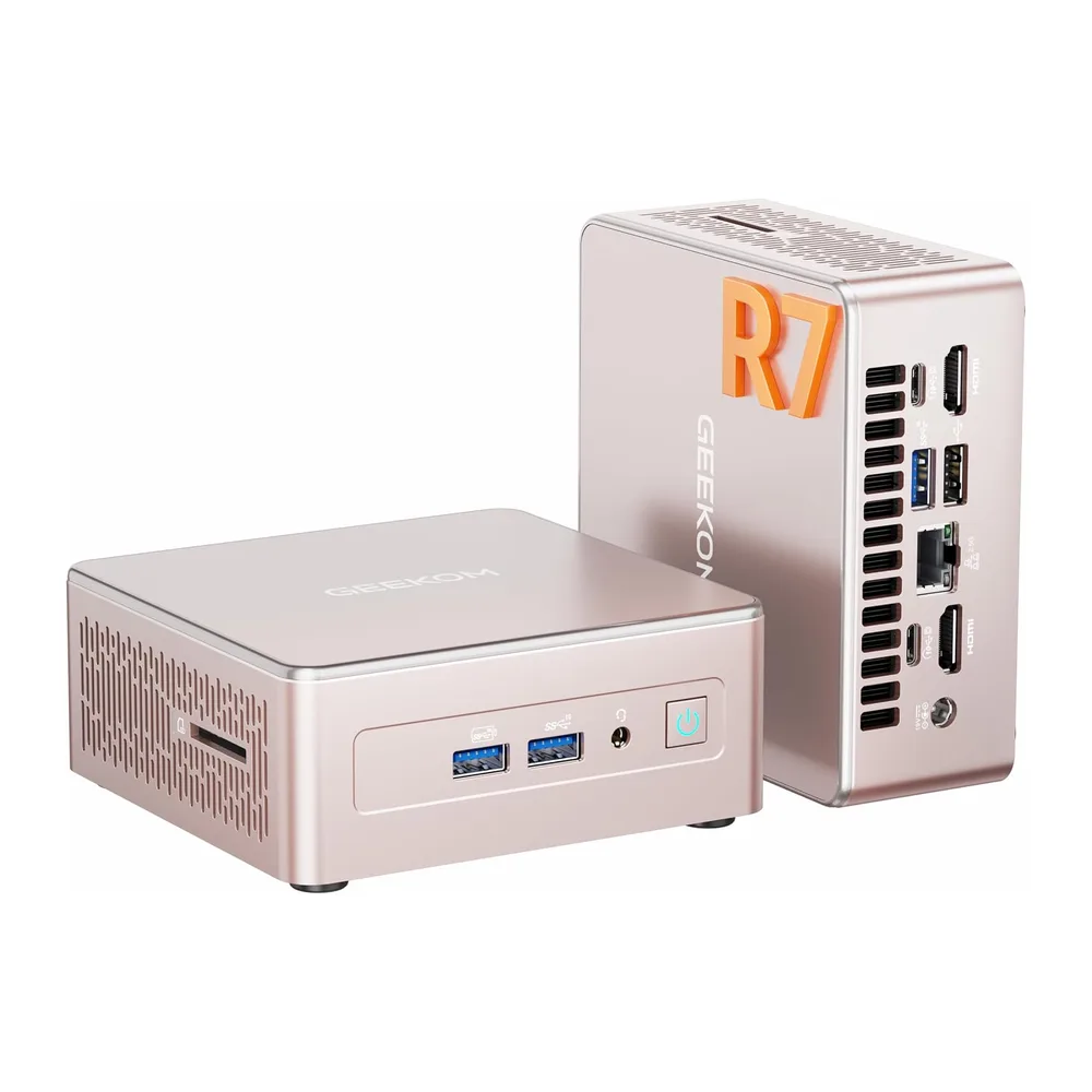 GEEKOM A5 2027 Mini PC, AMD Ryzen 7 7730U, 16GB DDR4 RAM, 512GB SSD