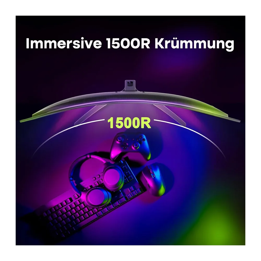 Amzfast Gaming Monitor Curved 27 Zoll, 280Hz, QHD 2560x1440, HDMI 2.1x2 — 6