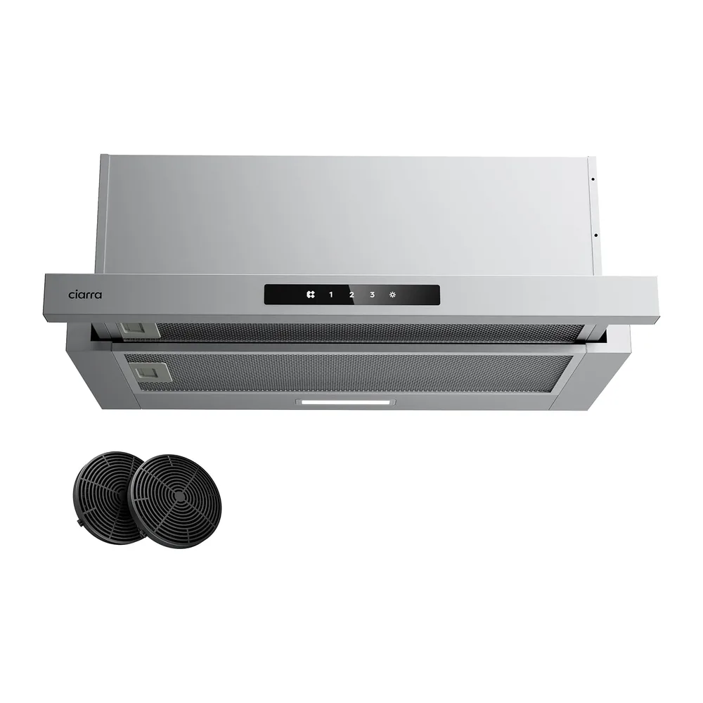 CIARRA CBCS6909A A+ Flachschirmhaube Dunstabzugshaube 60 cm Umluft Abluft [Energieklasse A+]