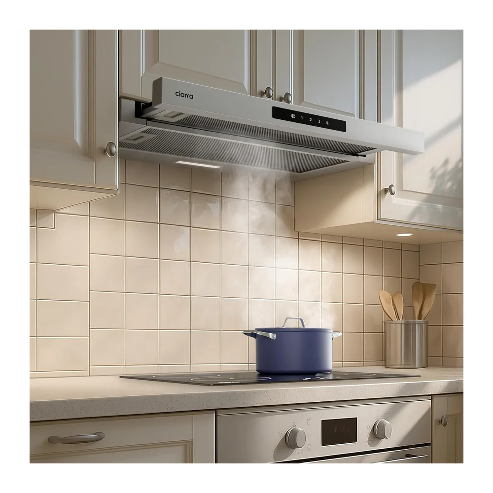 CIARRA CBCS6909A A+ Flachschirmhaube Dunstabzugshaube 60 cm Umluft Abluft [Energieklasse A+] — 6