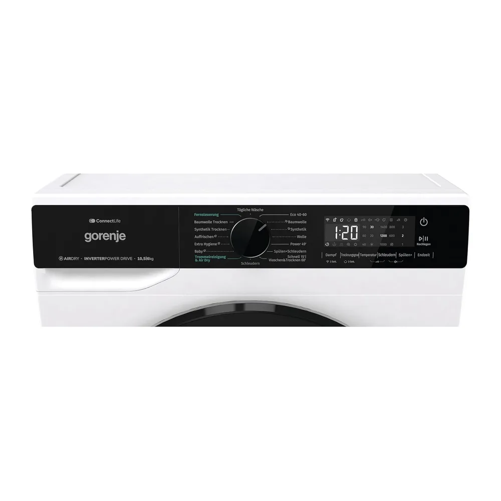 Gorenje WD2PA1X64ADW/DE Waschtrockner, Connect Life, 16 Programme, 10,5 kg waschen, 6kg trocknen, 54 Liter, — 5