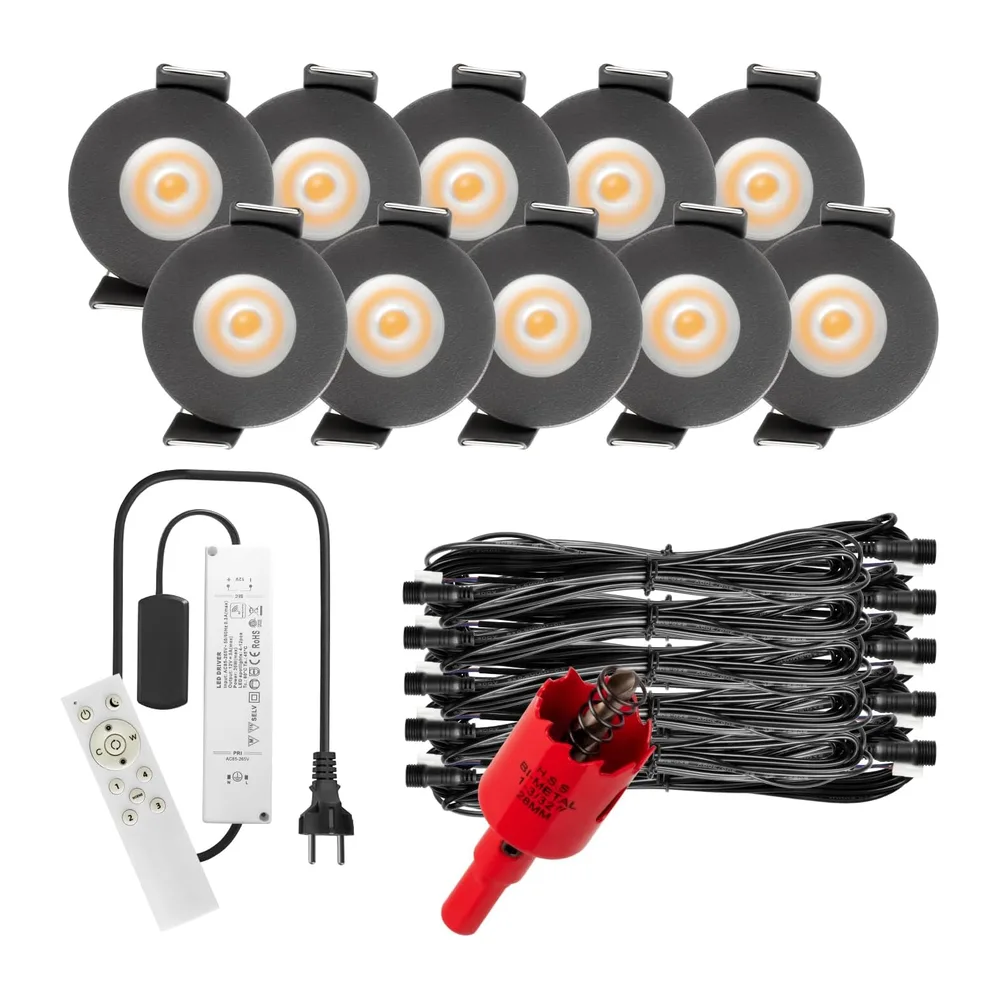 PREMIUM Mini LED- Einbauspots Warmweiss 3.000K