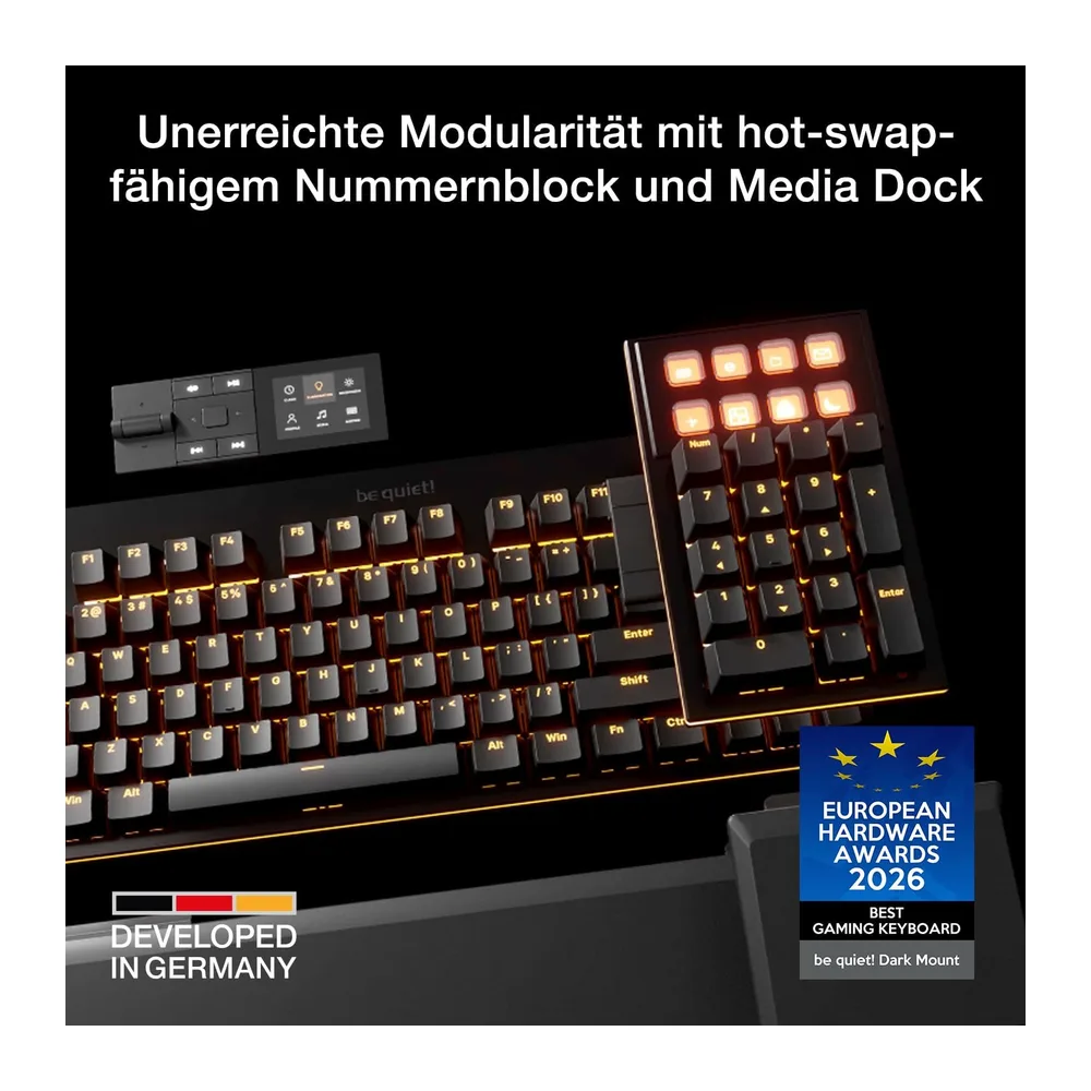 be quiet! Dark Mount Silent Linear DE ISO Gaming Tastatur — 2