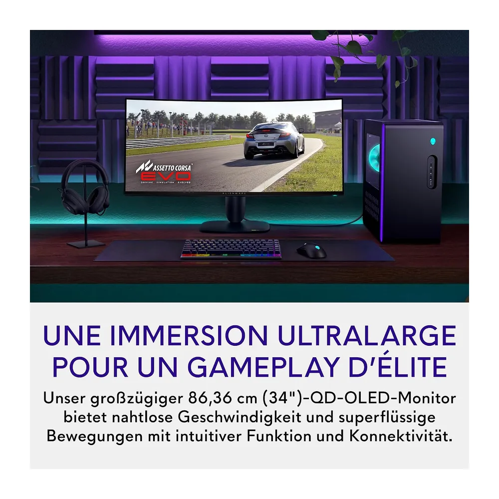 Alienware 34 Gaming Monitor - AW3425DW, WQHD (3440x1440), 240Hz, QD OLED — 2