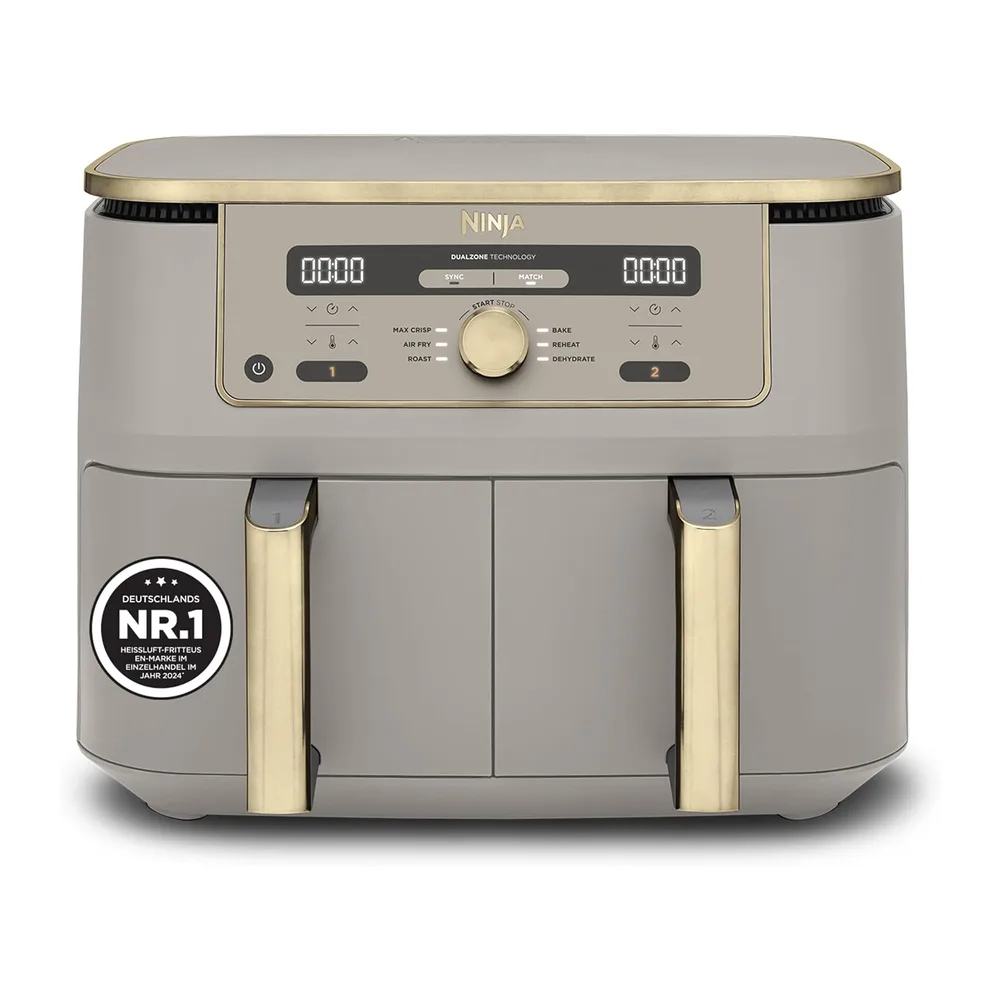 Ninja Dual Zone Digital Air Fryer, 2 Schubladen, 6-in-1, Heißluftfritteuse