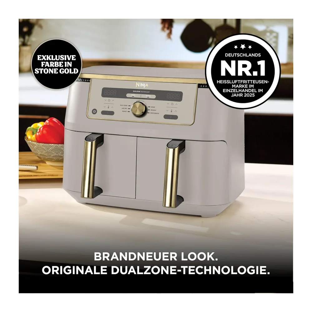 Ninja Dual Zone Digital Air Fryer, 2 Schubladen, 6-in-1, Heißluftfritteuse — 2