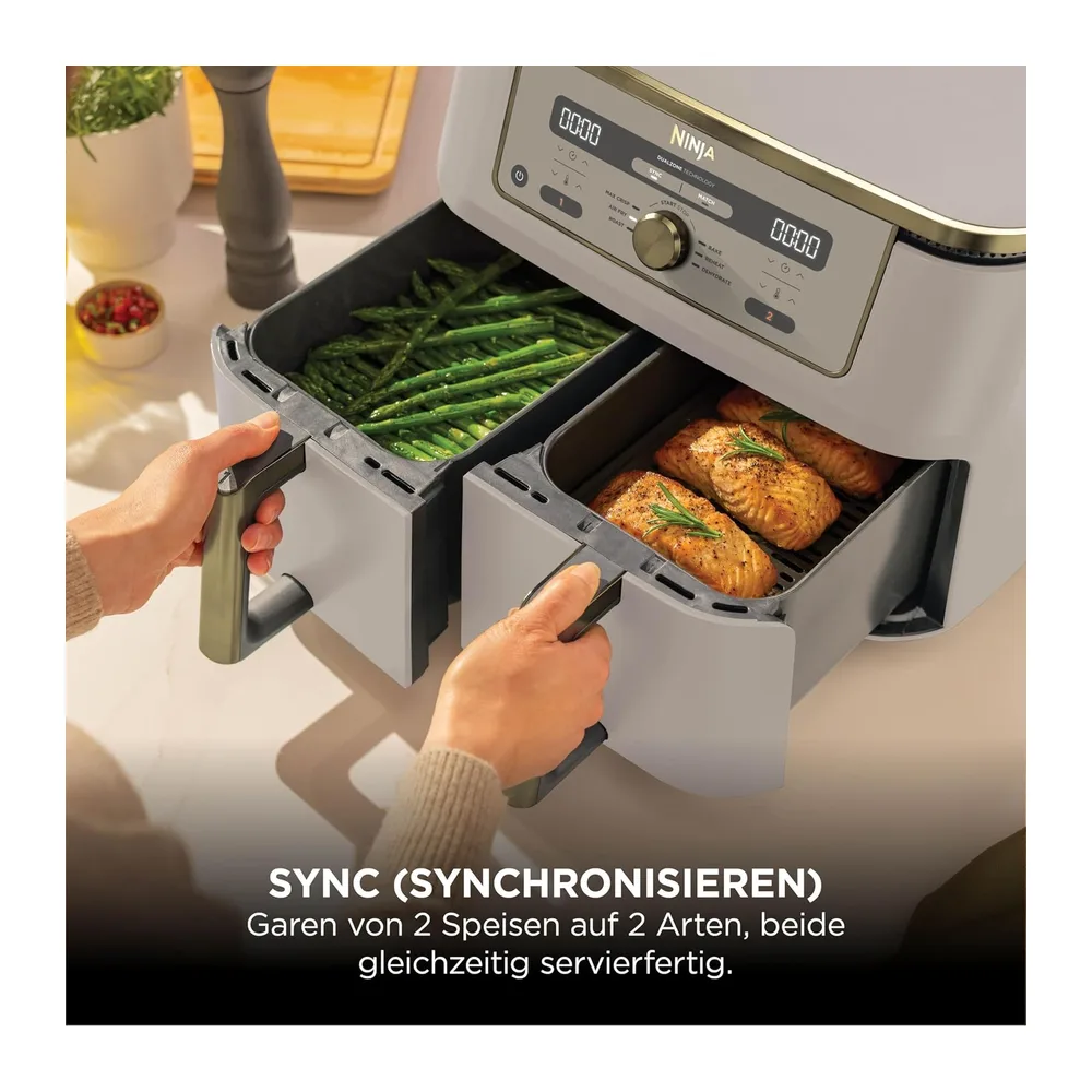 Ninja Dual Zone Digital Air Fryer, 2 Schubladen, 6-in-1, Heißluftfritteuse — 3