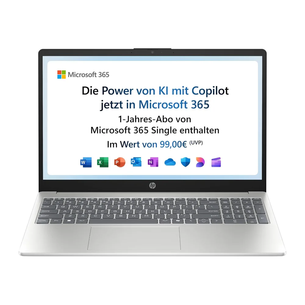 HP Laptop | 15,6" FHD Display | Intel N100 | 4 GB DDR4 RAM | 128 GB UFS | Intel UHD Graphics | Windows 11