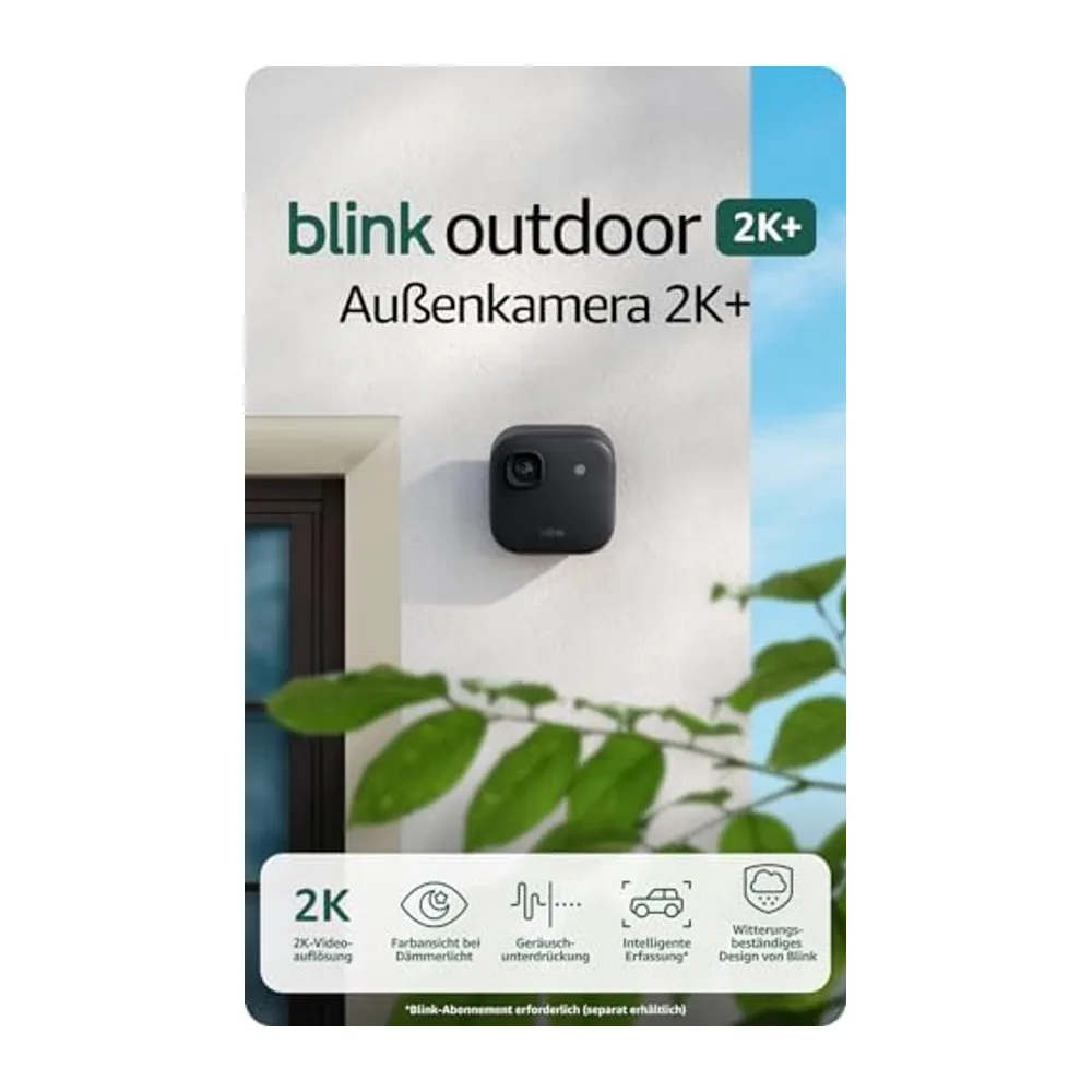 Blink Außenkamera 2K+ (neueste Generation)