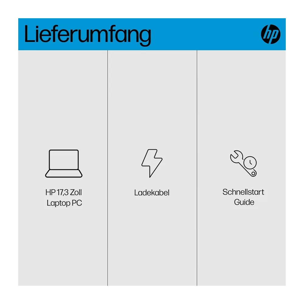 HP Laptop mit 17,3" HD+ Display, Intel Celeron N4120, 8 GB DDR4 RAM, 256 GB SSD, Intel UHD-Grafik, Windows — 6