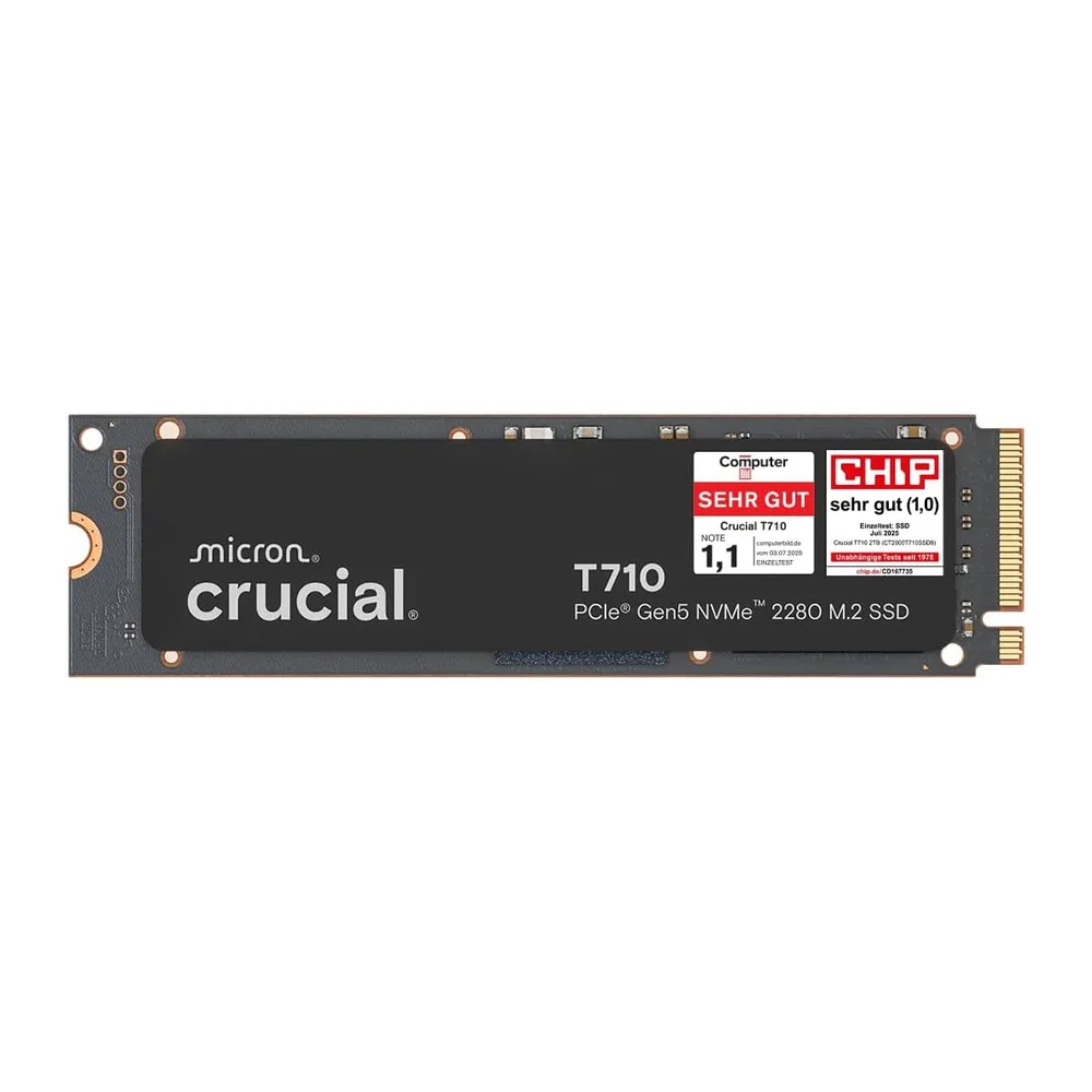 Crucial T710 SSD 1TB M.2 NVMe PCIe 5.0 x4 Gen5