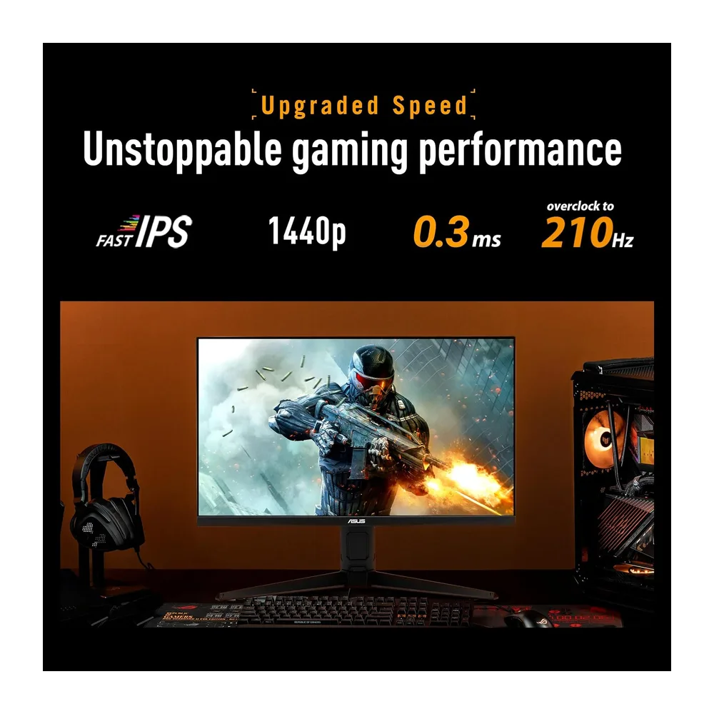 ASUS TUF Gaming VG27AQL5A 27 Zoll QHD 210Hz Fast IPS Gaming Monitor — 3