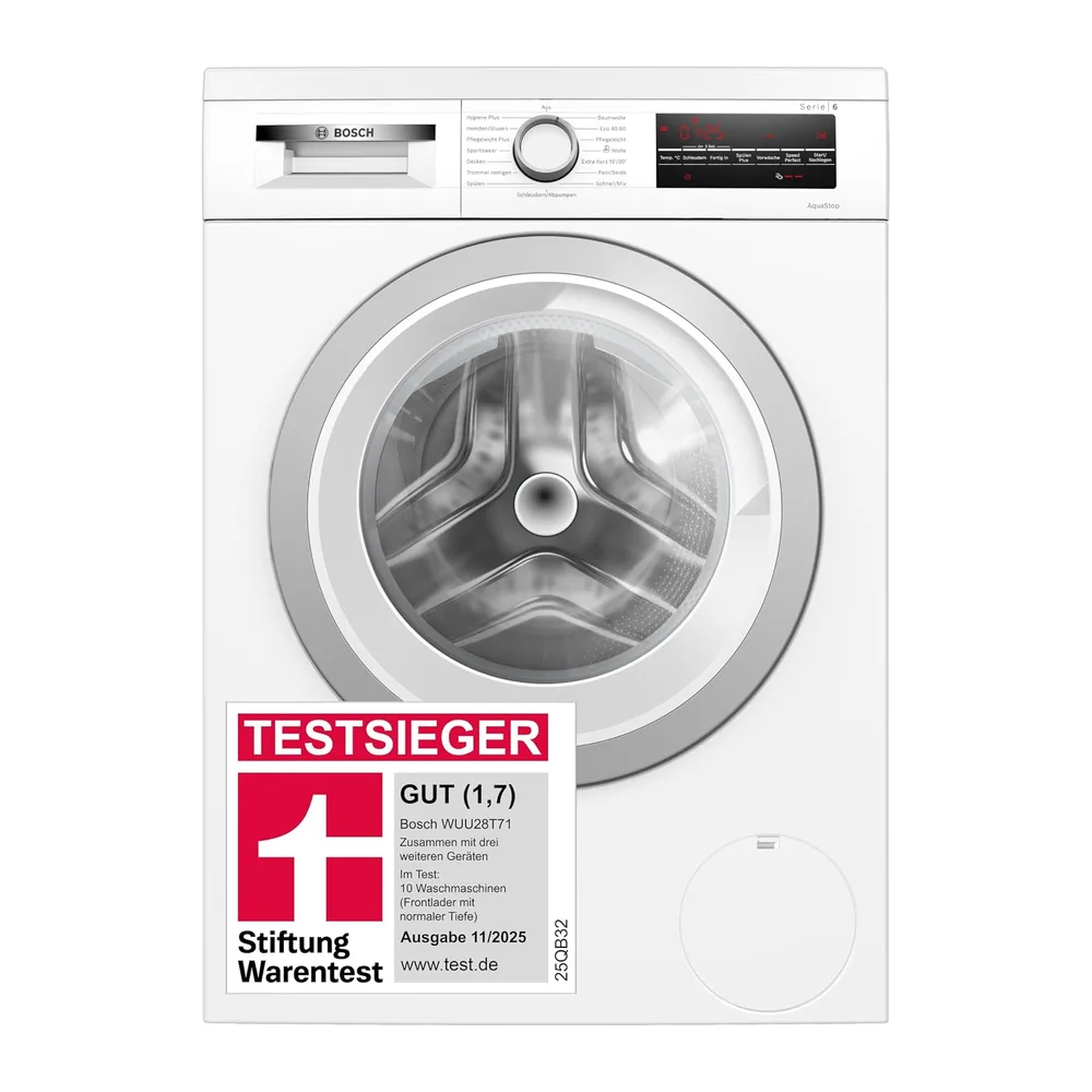 Bosch Serie 6 Unterbau-Waschmaschine 8 kg 1400 UpM AquaStop WUU28T71 [Energieklasse B]