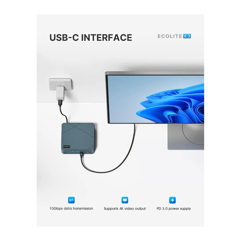 BOSGAME E3 NEO Win 11 Pro Business Mini-PC Intel N95,16 GB DDR4-RAM — 6
