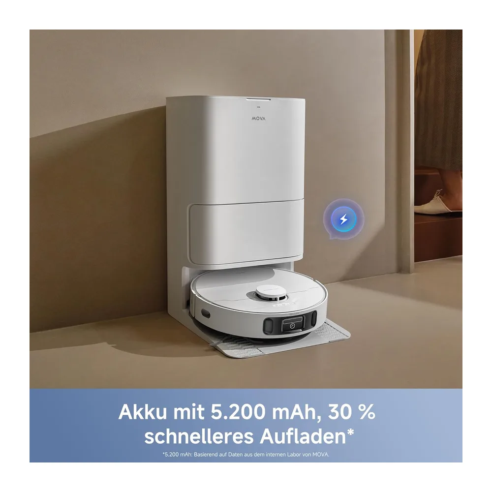 MOVA E40 Ultra Saugroboter, Selbstreinigende Station & Ausfahrbarer Mopp — 6