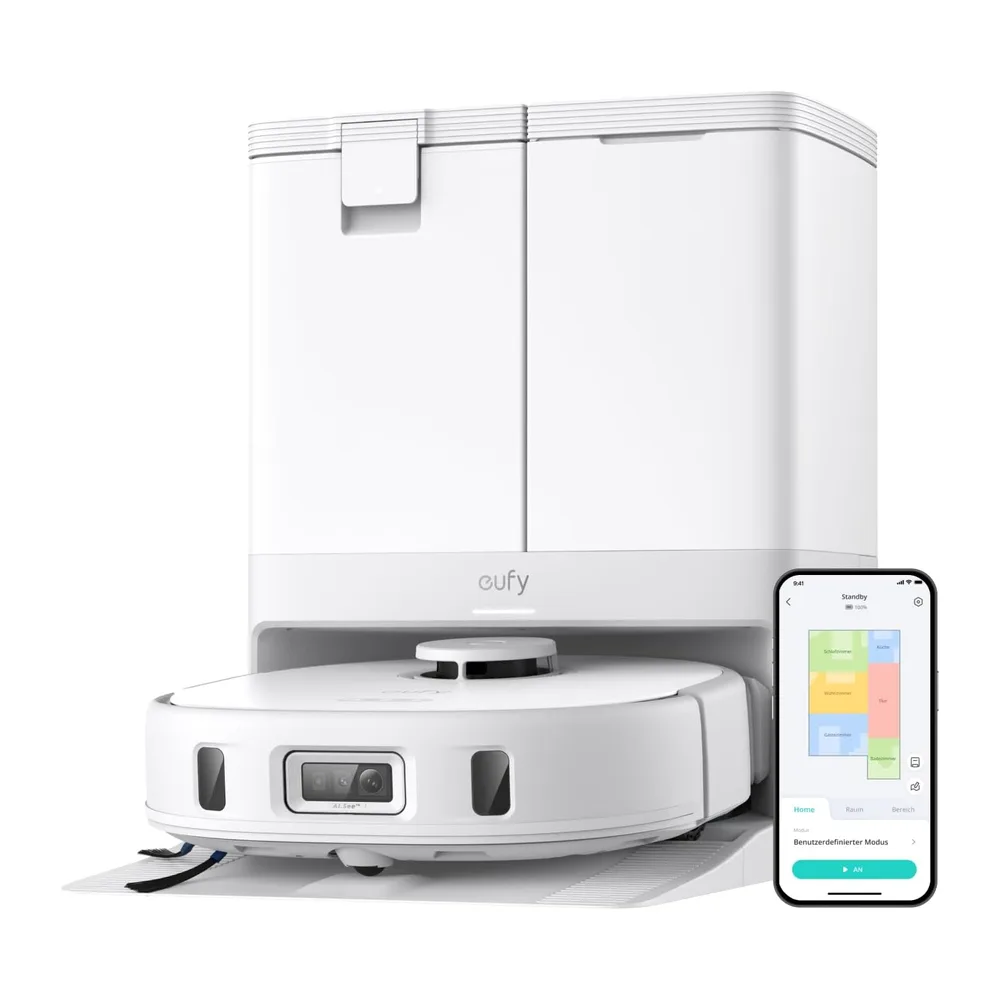 eufy X10 Pro Omni Saugroboter mit Wischfunktion & All-in-One-Station