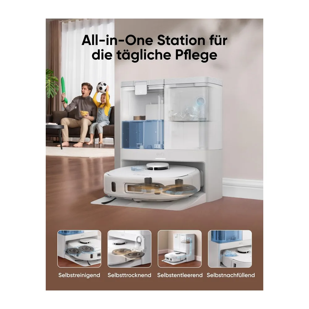 eufy X10 Pro Omni Saugroboter mit Wischfunktion & All-in-One-Station — 5