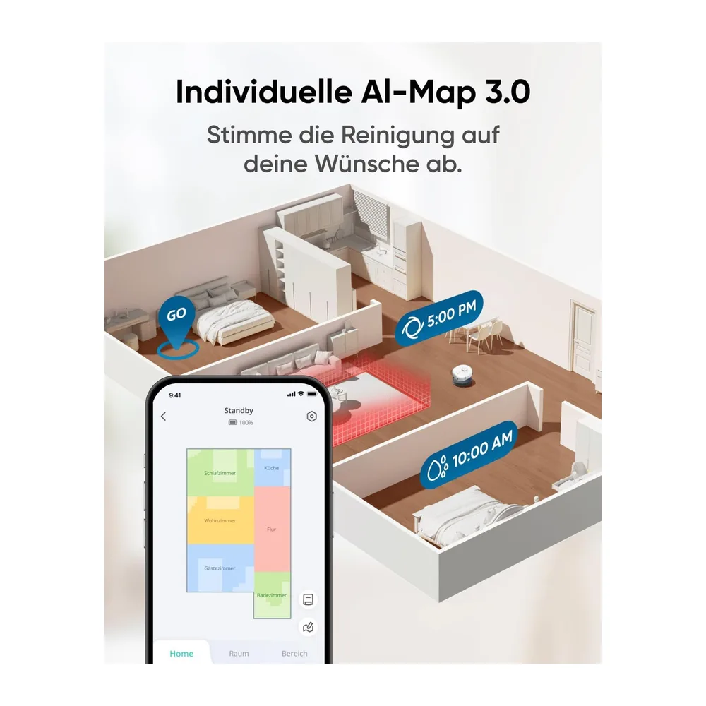 eufy X10 Pro Omni Saugroboter mit Wischfunktion & All-in-One-Station — 6