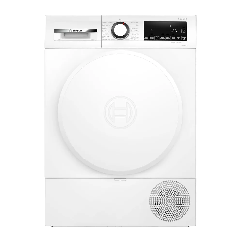 Bosch Serie 6 Wärmepumpentrockner 9 kg Halbe Beladung WQG233D21 [Energieklasse C]