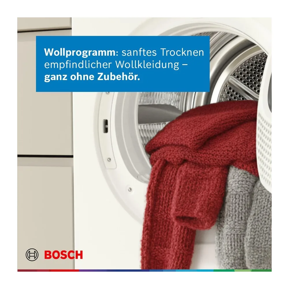 Bosch Serie 6 Wärmepumpentrockner 9 kg Halbe Beladung WQG233D21 [Energieklasse C] — 5
