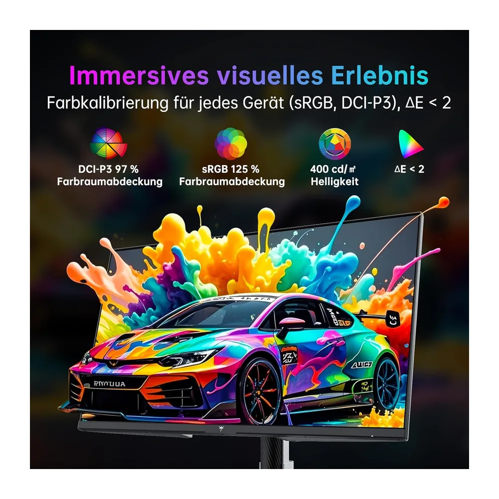 KTC 27 Zoll 4K Gaming Monitor, Dual Mode 4K 160Hz / FHD 320Hz, Fast IPS, 1ms GTG, HDR400, Adaptive Sync, 125% — 4