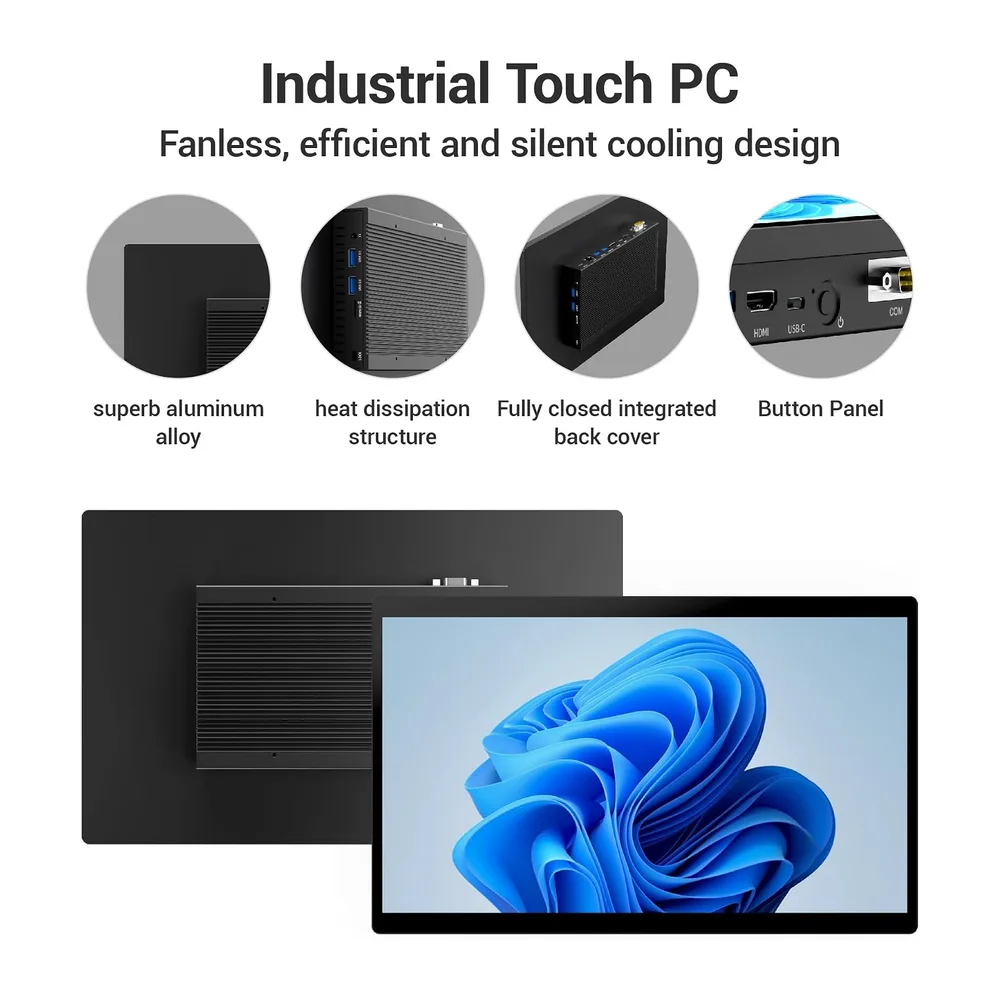 Industrie Panel PC-HEIGAOLAPC Embedded Industrie Touchpanel PC 15.6 Zoll — 6